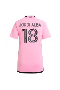 Inter Miami Jordi Alba #18 Voetbaltruitje Thuis tenue Dames 2024-25 Korte Mouw